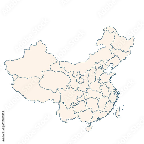 China map with cities