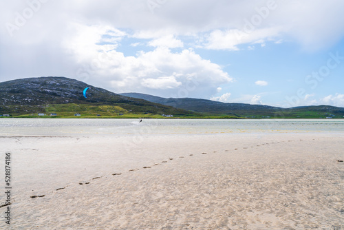 Luskentyre Sands beach on the Isle of Harris  Scotland  UK