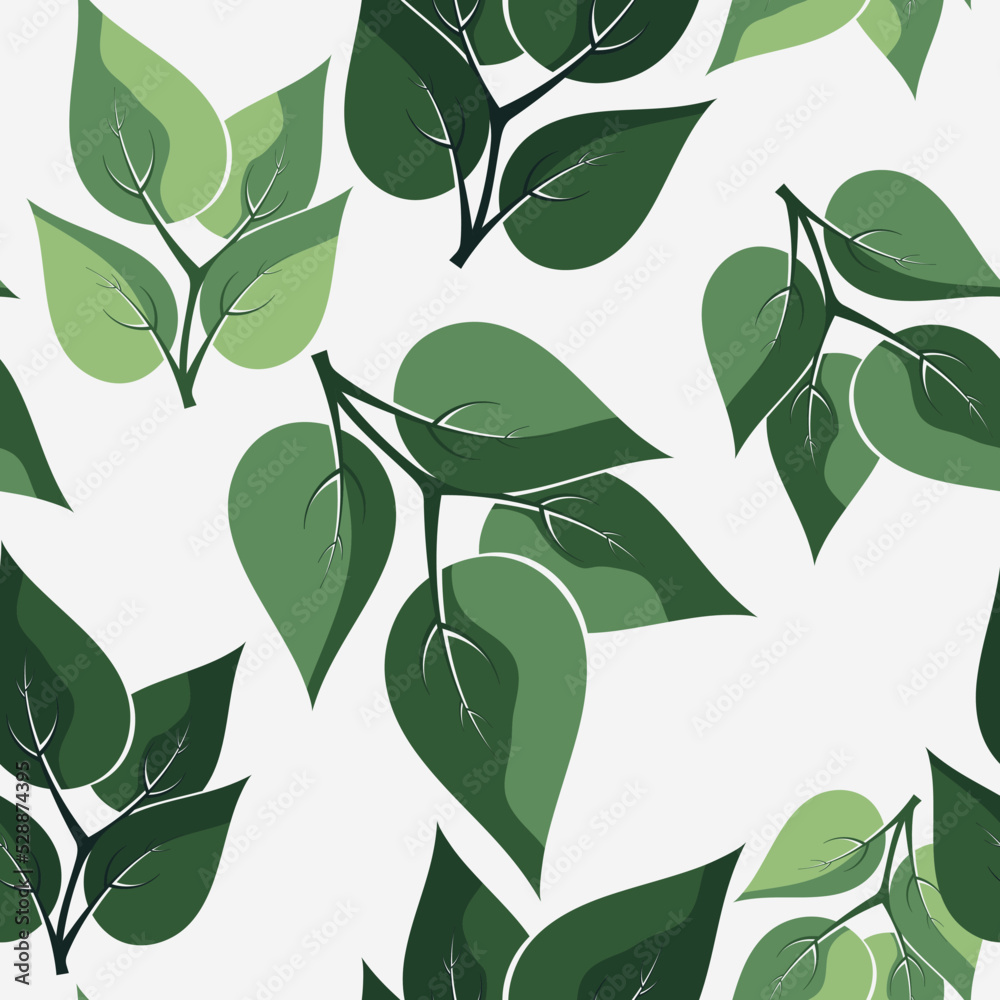 Leaves seamless pattern. Autumn print for textiles, packaging template, bedding and wallpaper. Leaves seamless pattern. Autumn print for textiles, packaging template, bedding and wallpaper.