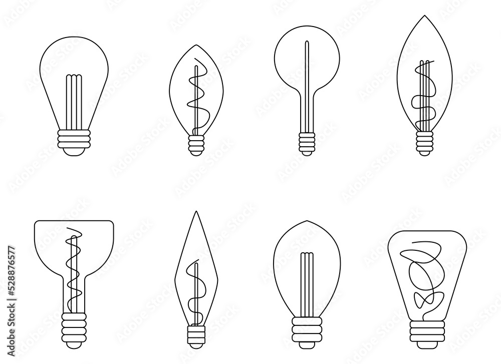 Fototapeta premium lighbulb vector design illustration isolated on white background