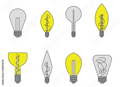 lighbulb vector design illustration isolated on white background