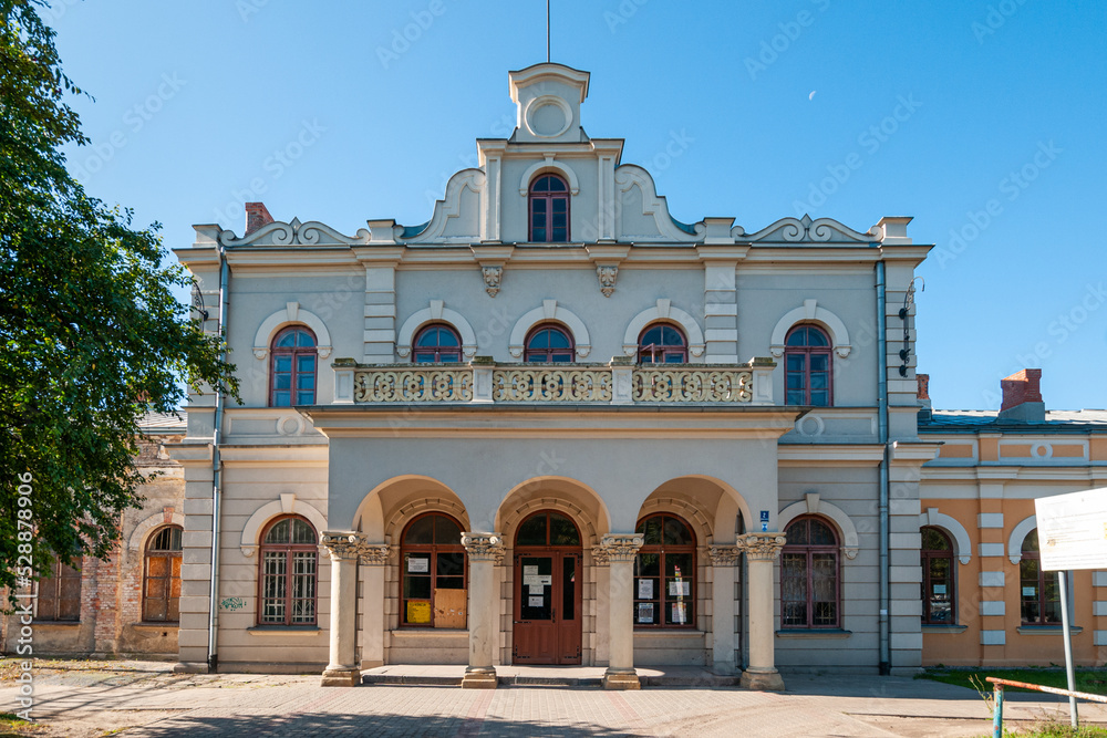 Historic railway station, Aleksandrow Kujawski, Kuyavian-Pomeranian Voivodeship, Poland