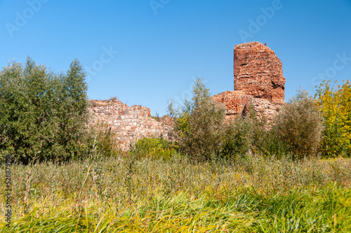 Castle ruins from the turn of the 14th/15th century, Bobrowniki, Kuyavian-Pomeranian Voivodeship, Poland photo