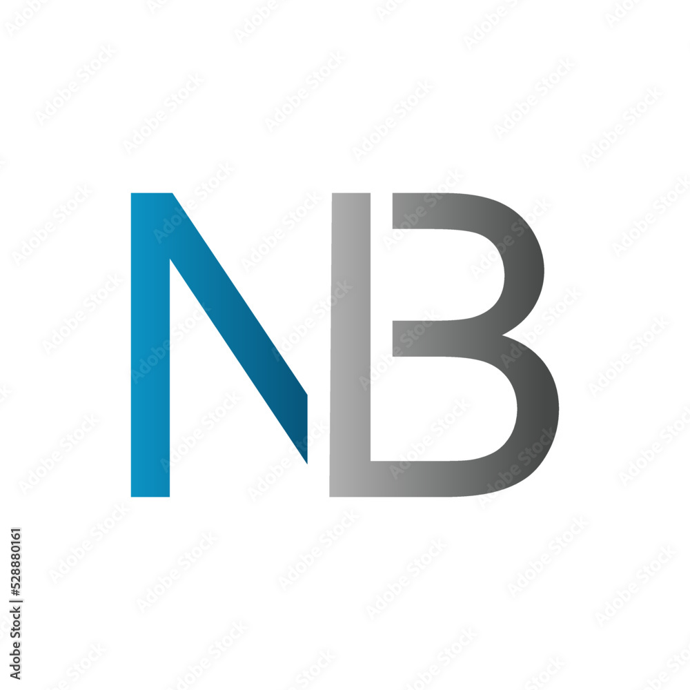 Initial NB Letter Logo With Modern Typography Vector Template. Creative  Letter NB Logo .