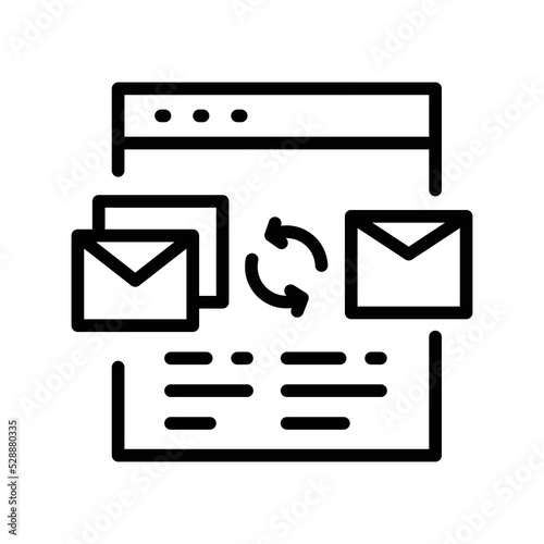 Ddos olor line icon. Pictogram for web page