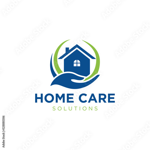 Home Care Solution Symbol vector Template Design.