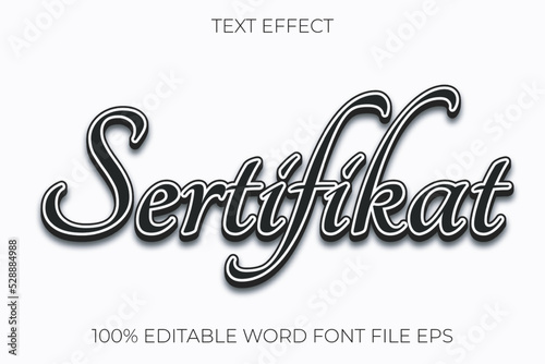 effect text black white
