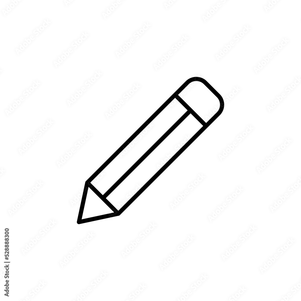 Pencil icon for web and mobile app. pen sign and symbol. edit icon vector Pencil icon for web and mobile app. pen sign and symbol. edit icon vector