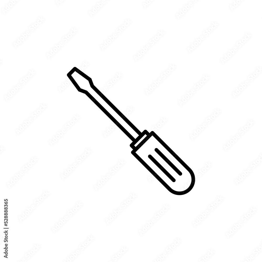 Screwdriver icon for web and mobile app. tools sign and symbol Screwdriver icon for web and mobile app. tools sign and symbol