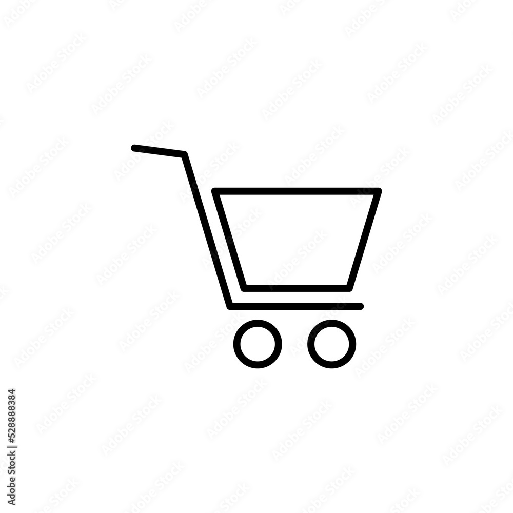 Shopping icon for web and mobile app. Shopping cart sign and symbol. Trolley icon Shopping icon for web and mobile app. Shopping cart sign and symbol. Trolley icon