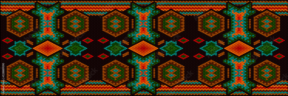 Pattern, ornament, tracery, mosaic ethnic, folk, national, geometric for fabric, interior, ceramic, furniture in the Latin American style. Pattern, ornament, tracery, mosaic ethnic, folk, national, geometric for fabric, interior, ceramic, furniture in the Latin American style.