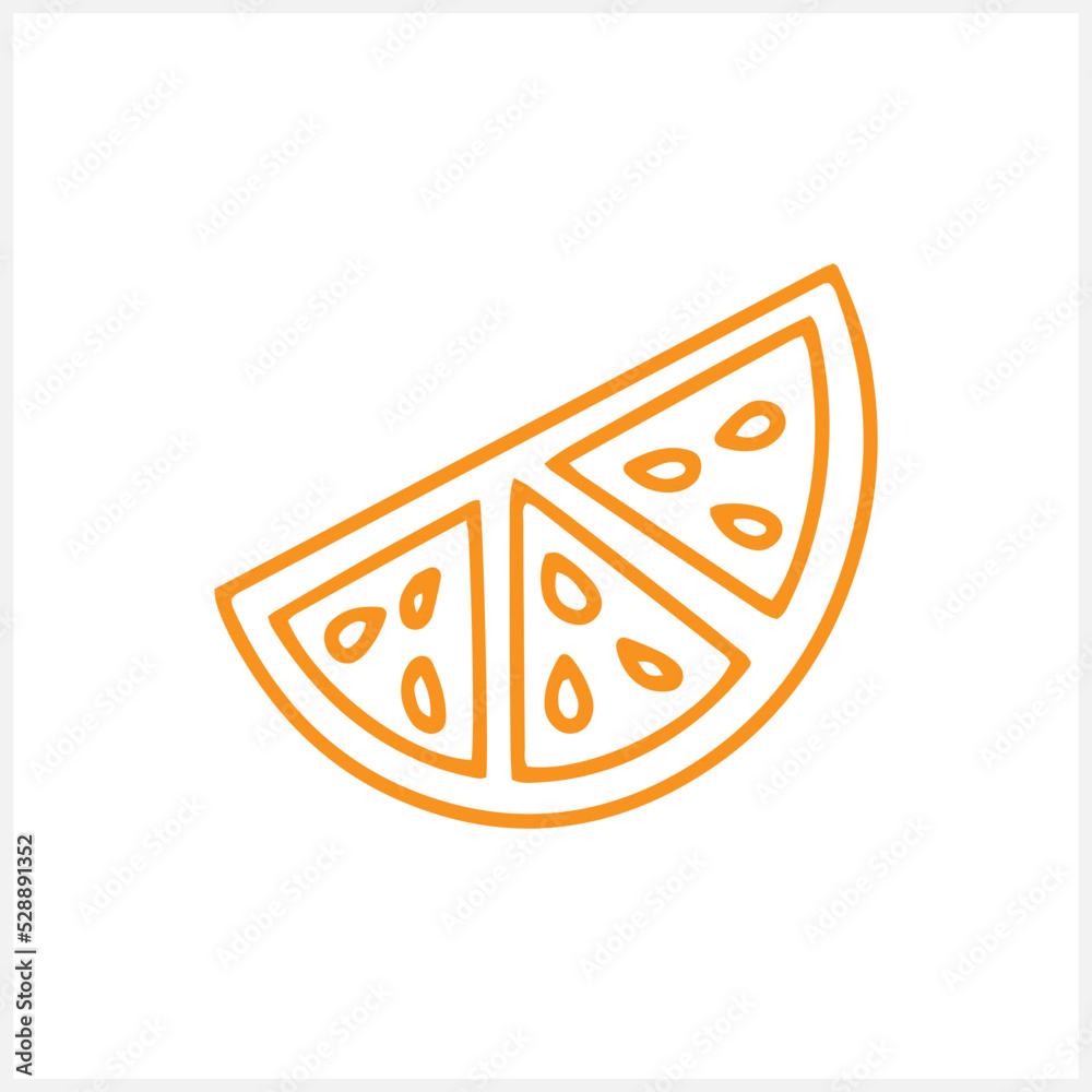 Doodle lemon or orange icon isolated Hand drawn fruit Sketch vector stock illustration EPS 10 Doodle lemon or orange icon isolated Hand drawn fruit Sketch vector stock illustration EPS 10
