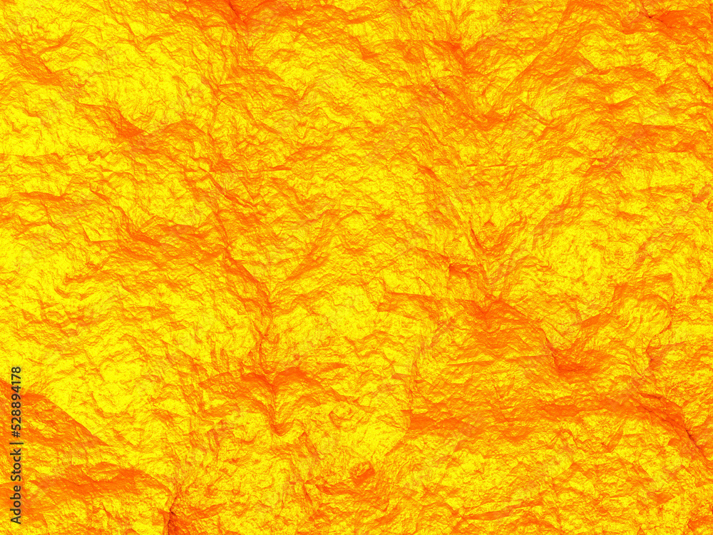 3d illustration, texture of rough golden stones