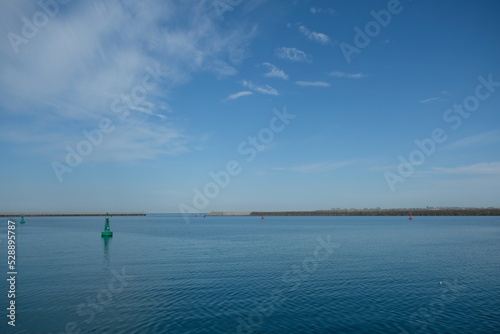 Aktau   Kazakhstan - 08.16.2018   Water surface of the Caspian sea