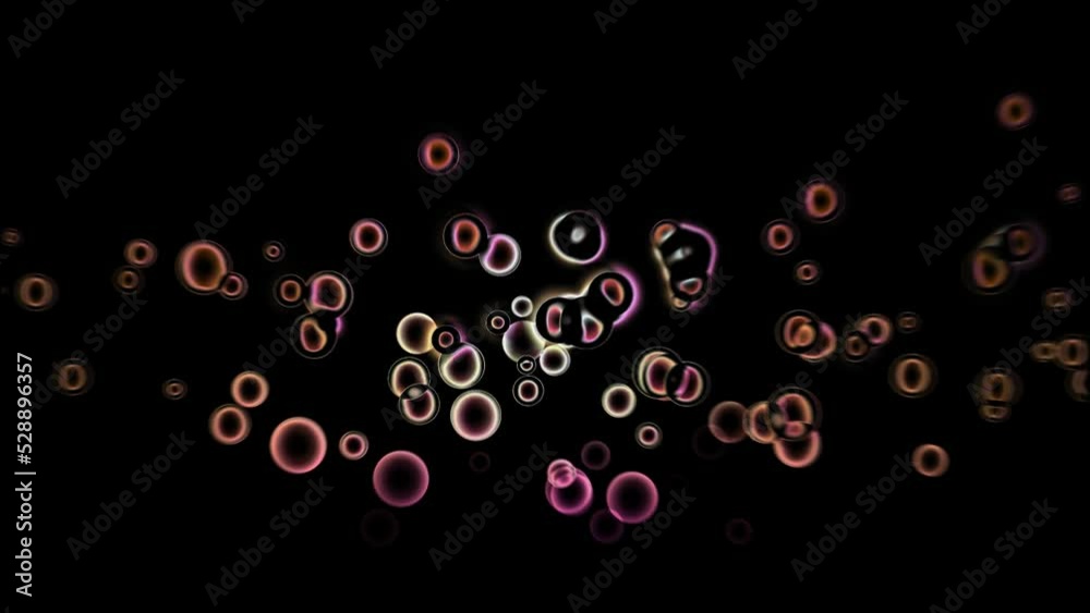 Realistic Glowing bubbles particle animation Realistic Glowing bubbles particle animation