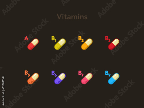 Pills & Tablets Icons Set #3 (ID: 528897146)