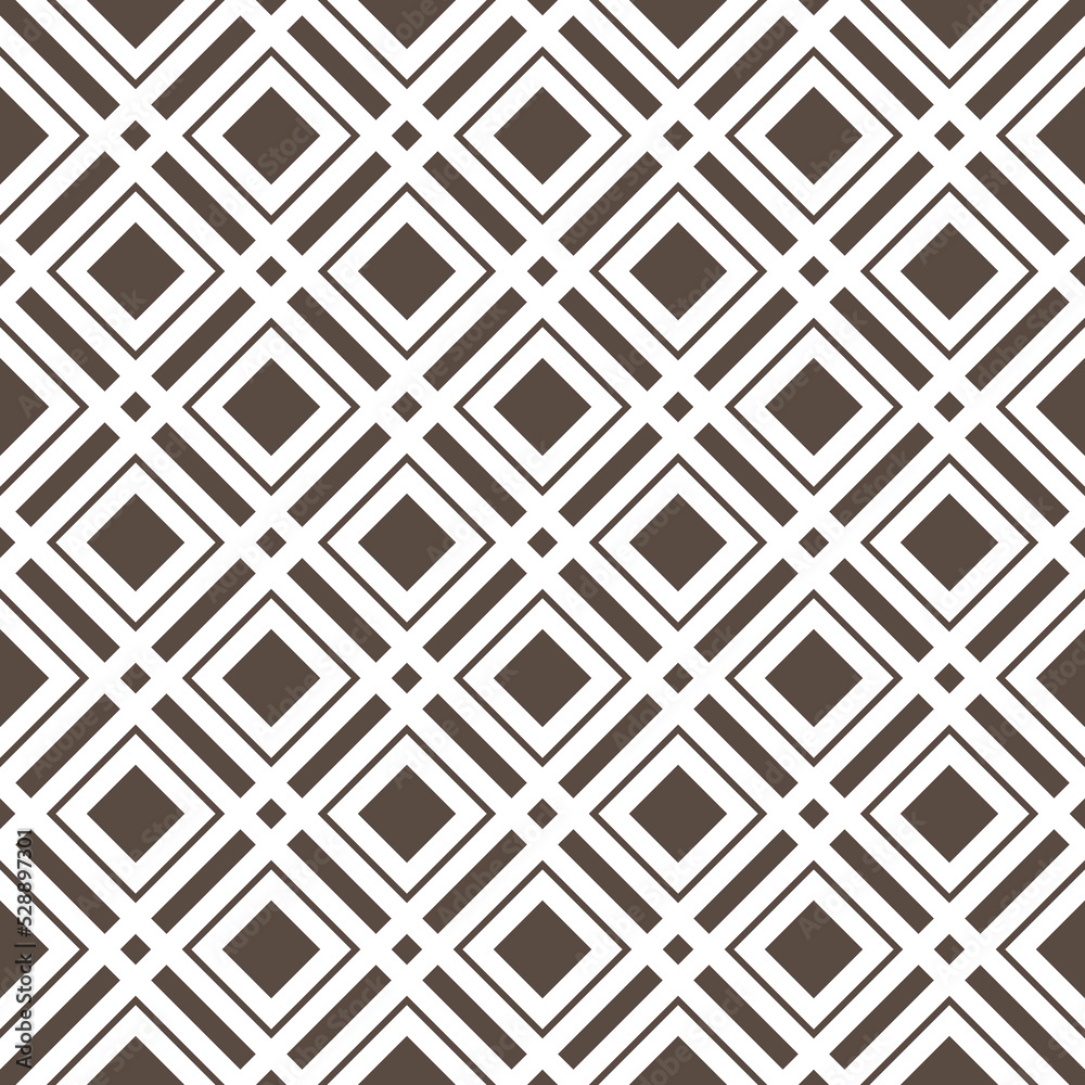 Seamless geometric pattern with rectangles and diamonds