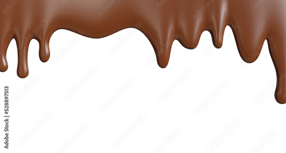Dripping Melted Chocolates isoalted on white background,clipping path. Dripping Melted Chocolates isoalted on white background,clipping path.