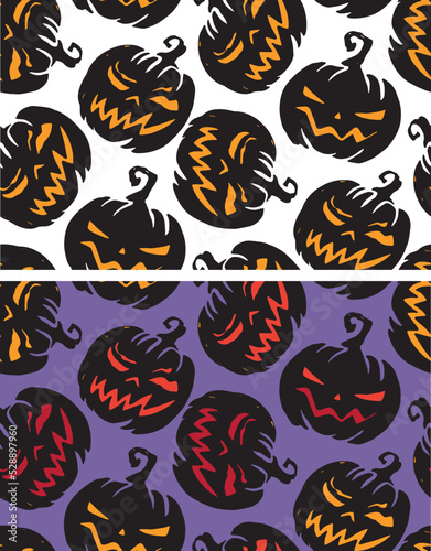 Happy Halloween - Trick or Treat - cute hand drawn doodle lettering for postcard  invitation. Boo art. Pattern background.