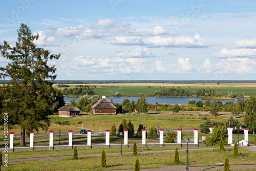 A picturesque view of Tadeusz Kosciuszko's estate and the Merechevshchina tract. Kossovo. Ivatsevichi district. Brest region. Belarus photo
