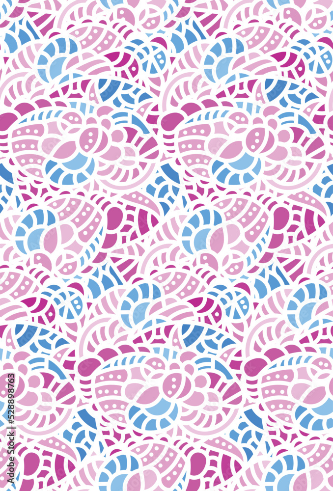Seamless patchwork pattern vector. The pattern is in pastel colors.