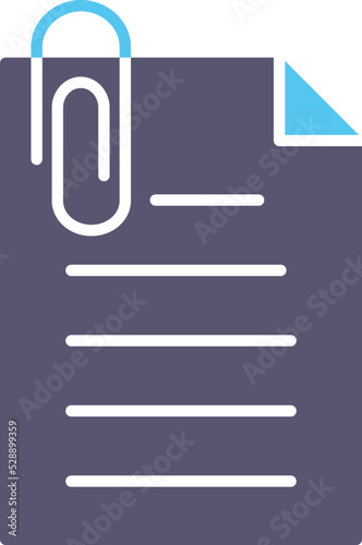 Unique Attachment Vector Icon