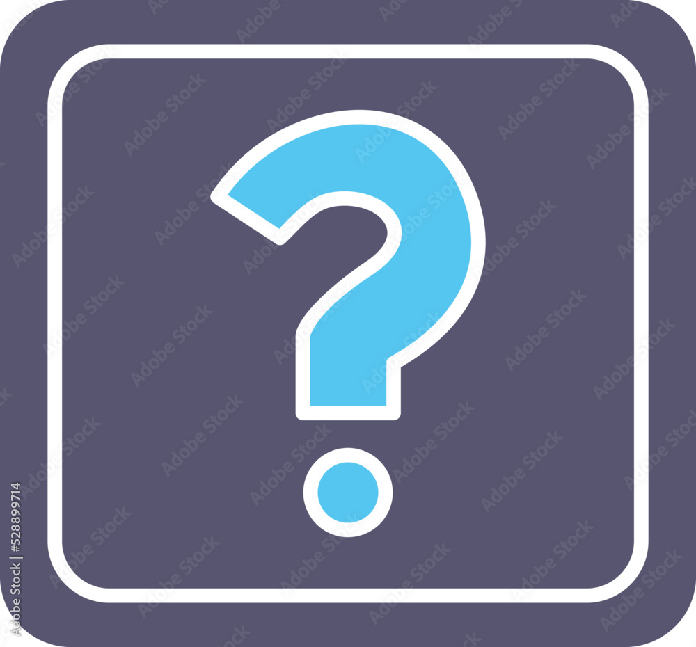 Unique Question Mark Vector Icon Unique Question Mark Vector Icon