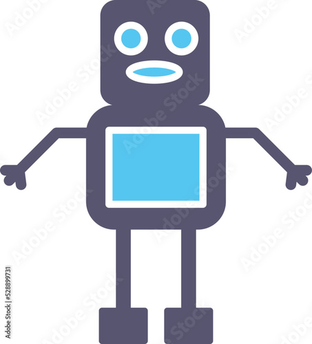 Unique Robot Vector Icon