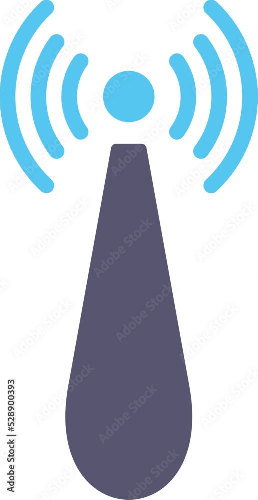 Non Ionizing Radiation Vector Icon Non Ionizing Radiation Vector Icon