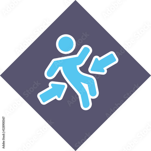 Crush Zone Vector Icon