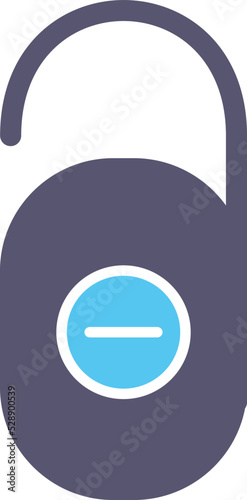 Do not Disturb Vector Icon photo