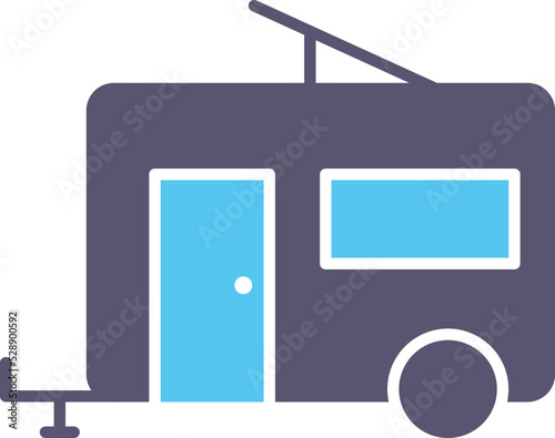 Trailer Vector Icon photo