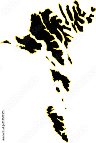 Map of Greenland, High Detailed Map of Greenland isolated on white background.Vector illustration eps 10