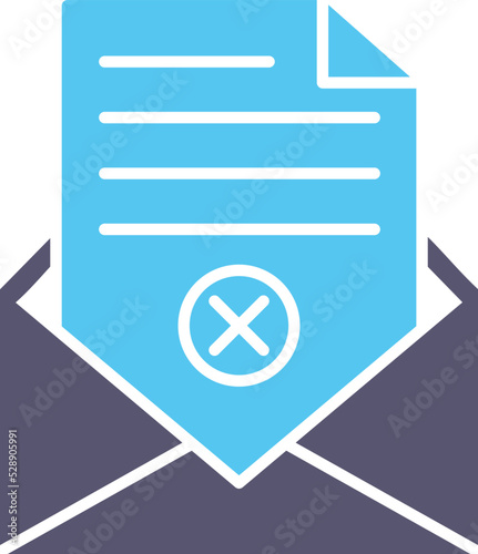 Rejection Of A Letter Icon