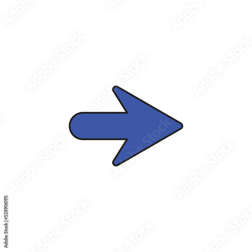 Arrow right icon vector flat design illustration Free Download Arrow right icon vector flat design illustration - GFXLoad