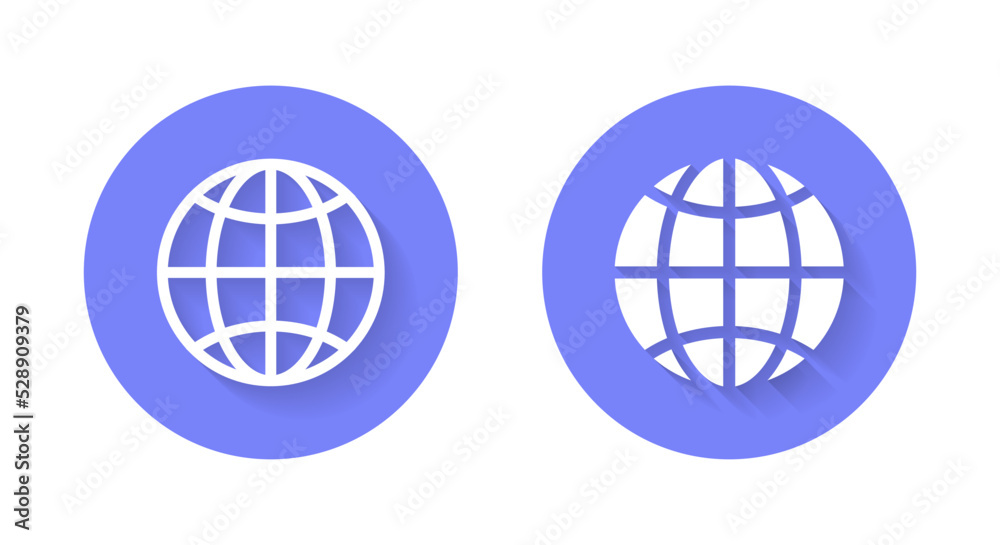Internet, web icon vector. Globe, website sign symbol Internet, web icon vector. Globe, website sign symbol
