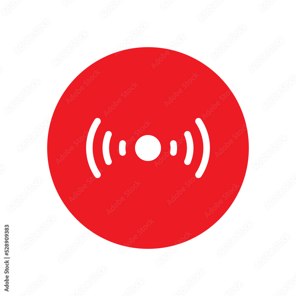Live streaming video icon vector isolated on circle background Live streaming video icon vector isolated on circle background