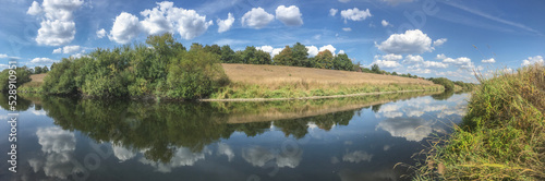 Der Fluss Lippe bei Dorsten an einem Sommertag