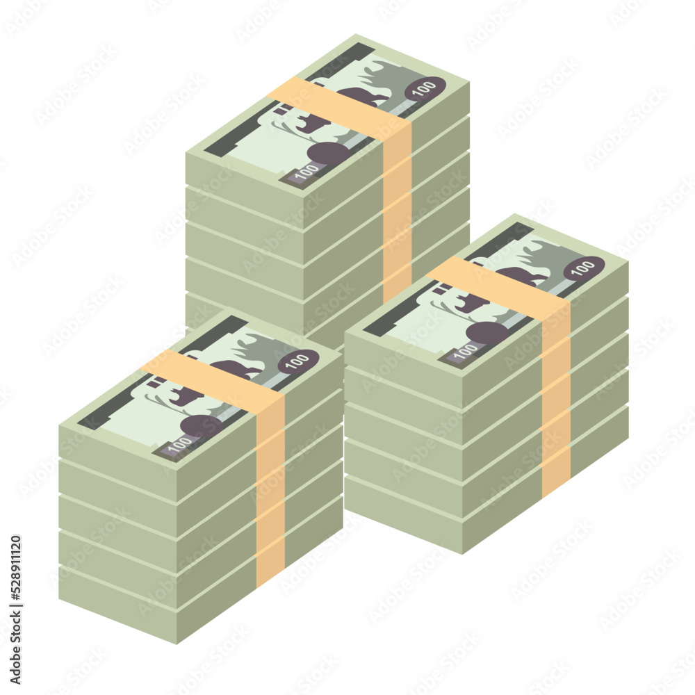 Nepalese Rupee Vector Illustration. Nepal money set bundle banknotes. Paper money 100 NPR. Flat style. Isolated on white background. Simple minimal design. Nepalese Rupee Vector Illustration. Nepal money set bundle banknotes. Paper money 100 NPR. Flat style. Isolated on white background. Simple minimal design.