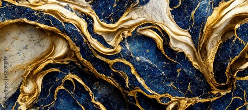 Panel kuchenny z motywem Marble texture, abstract wallpaper background. luxury marble texture  ,gold and blue