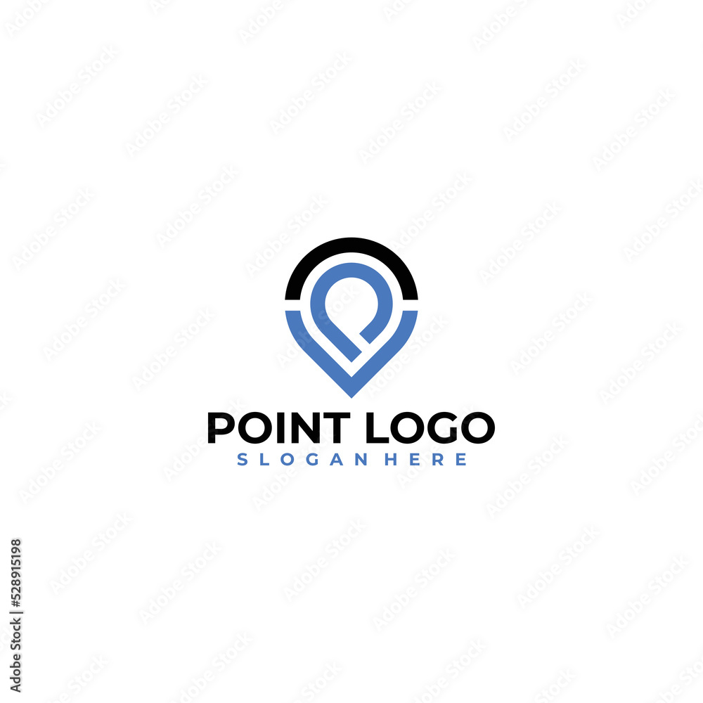 point logo icon vector design template point logo icon vector design template
