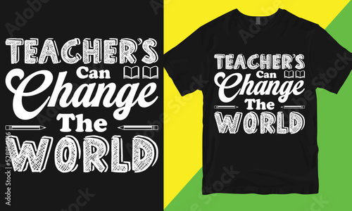 Teachers' day typography t-shirt design
