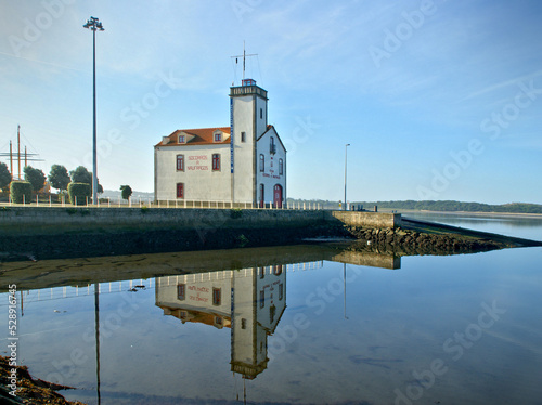 Reflection of Esposende Maritime Museum, north of Portugal photo