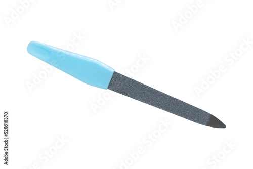 Photos blue pastel nail file isolated on png or transparent background