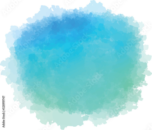 青い水彩絵の具のにじみ背景素材　ベクターデータ