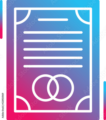 Wedding Contract Icon
