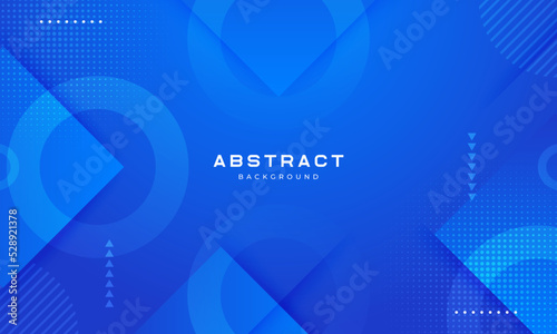 Gradient blue geometric background. Vector illustration