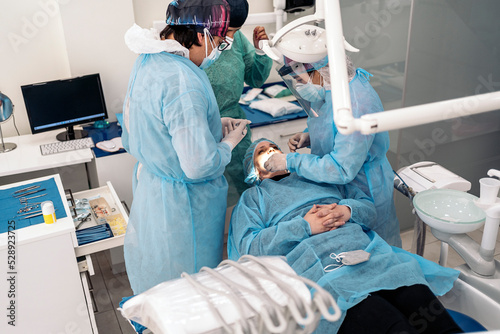 Dentist Doing Surgery Procedure