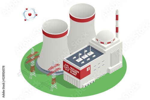 Isometric Nuclear Power Plants are a type of power plant that use the process of nuclear fission in order to generate electricity. Nuclear Reactor