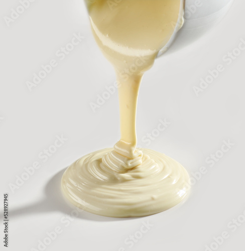Foto melted white chocolate